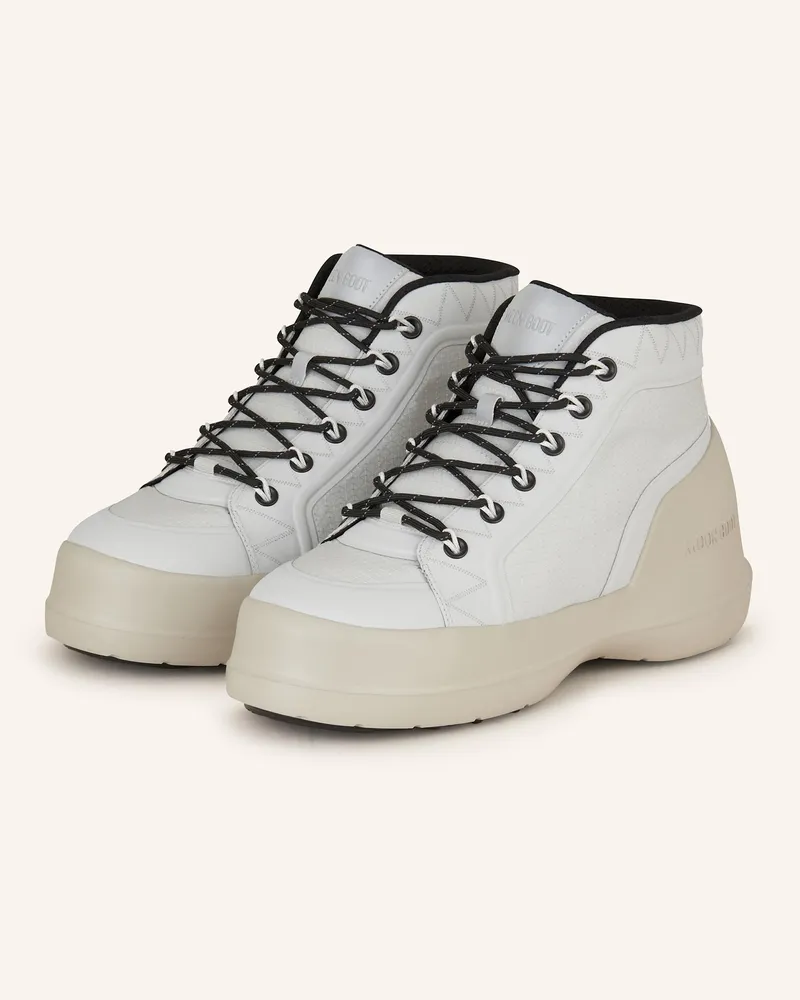 Moon Boot Schnürboots Luna grau Hellgrau