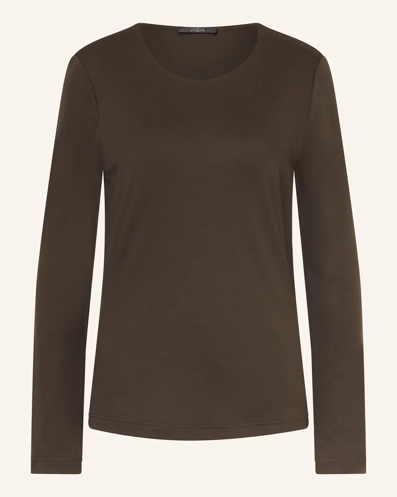 ZAíDA Longsleeve Dunkelbraun