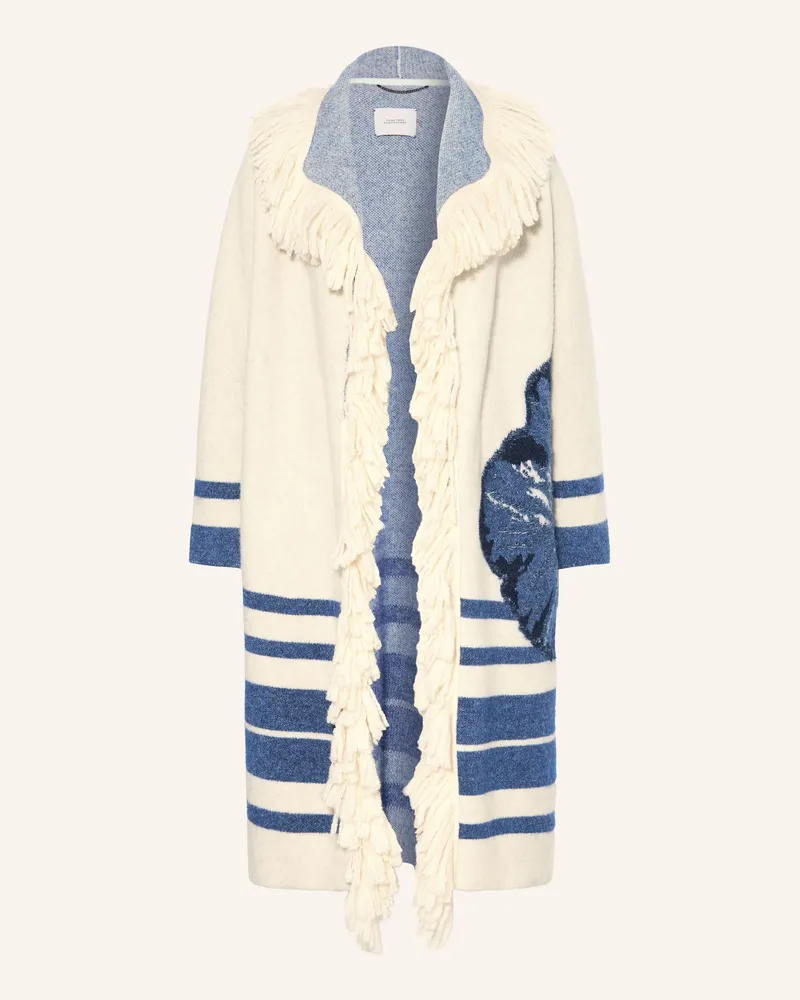Dorothee Schumacher Strickhülle Poppy Garden blau Creme
