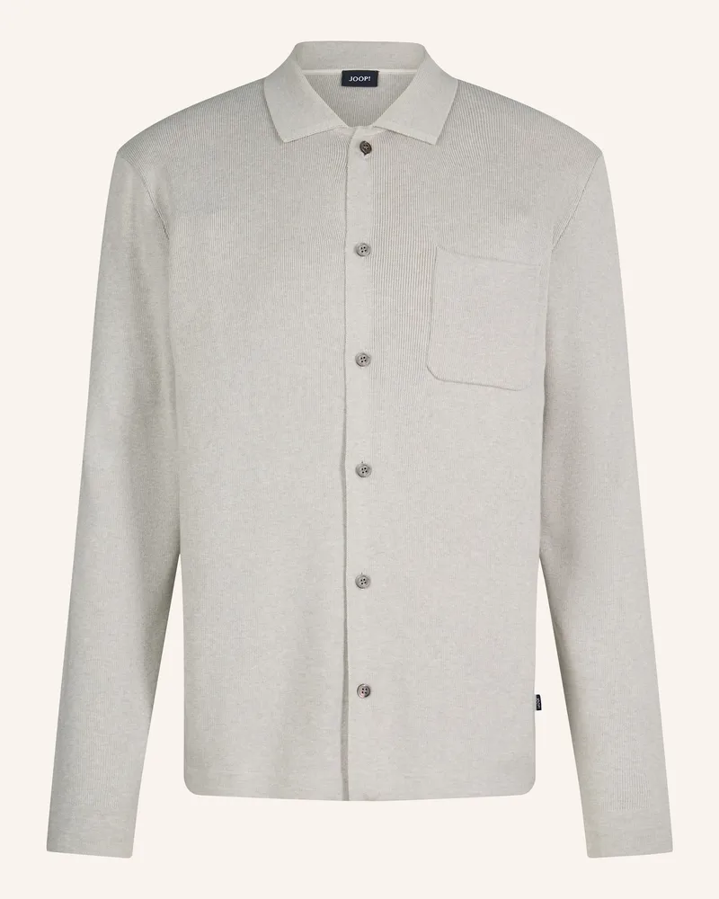 JOOP! Strick-Overjacket Aco grau Hellgrau