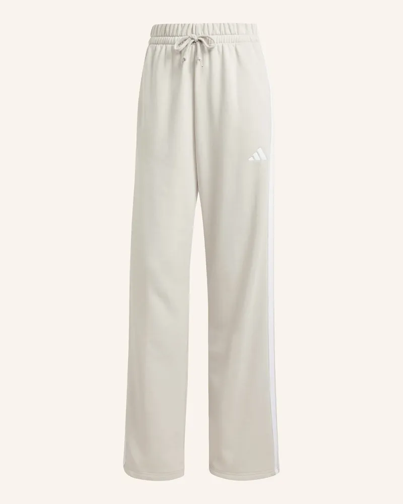 adidas Essentials 3-Streifen Open Hem French Terry Hose beige Beige