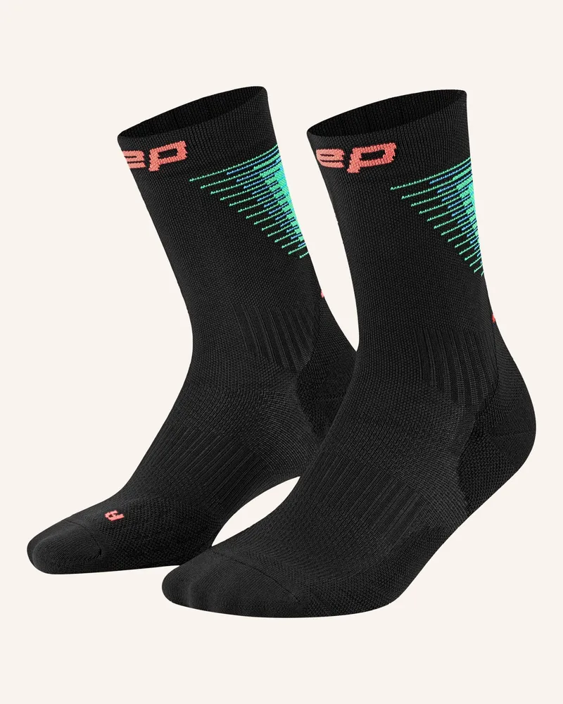 CEP Cep Cep Run Edt. Halo Socks, Mid Cut, Women schwarz Schwarz