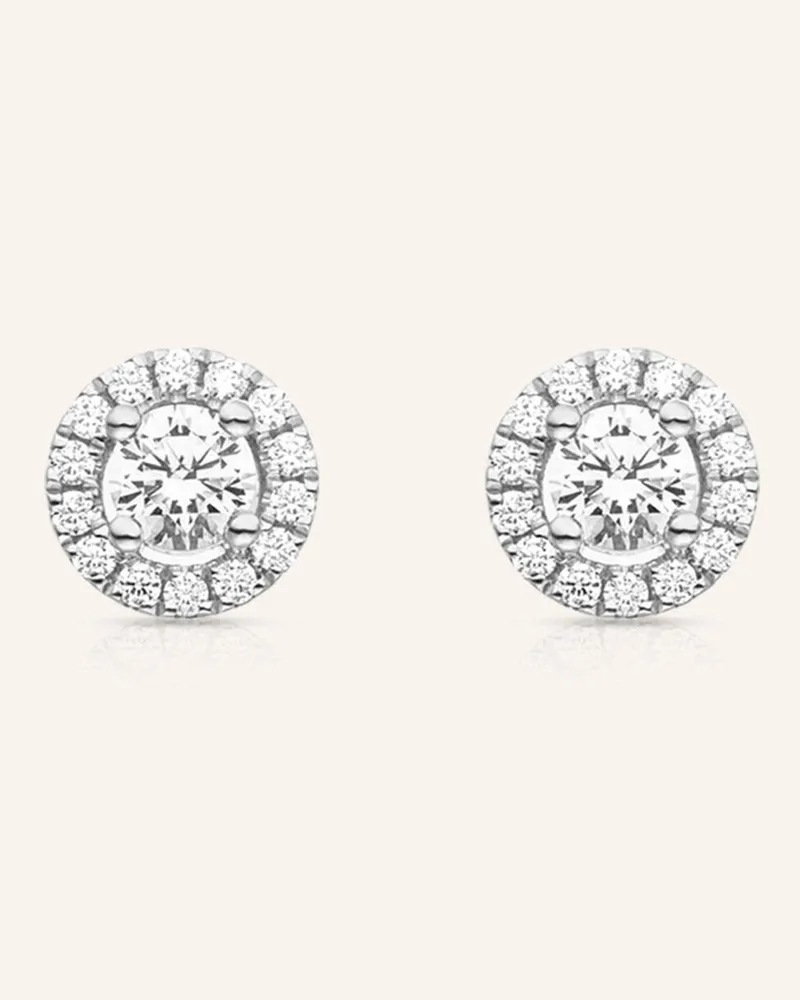 VEYNOU Ohrstecker Camilla Aus 14 Karat Weißgold Und 1,40ct. Lab-Grown Diamanten silber Weissgold
