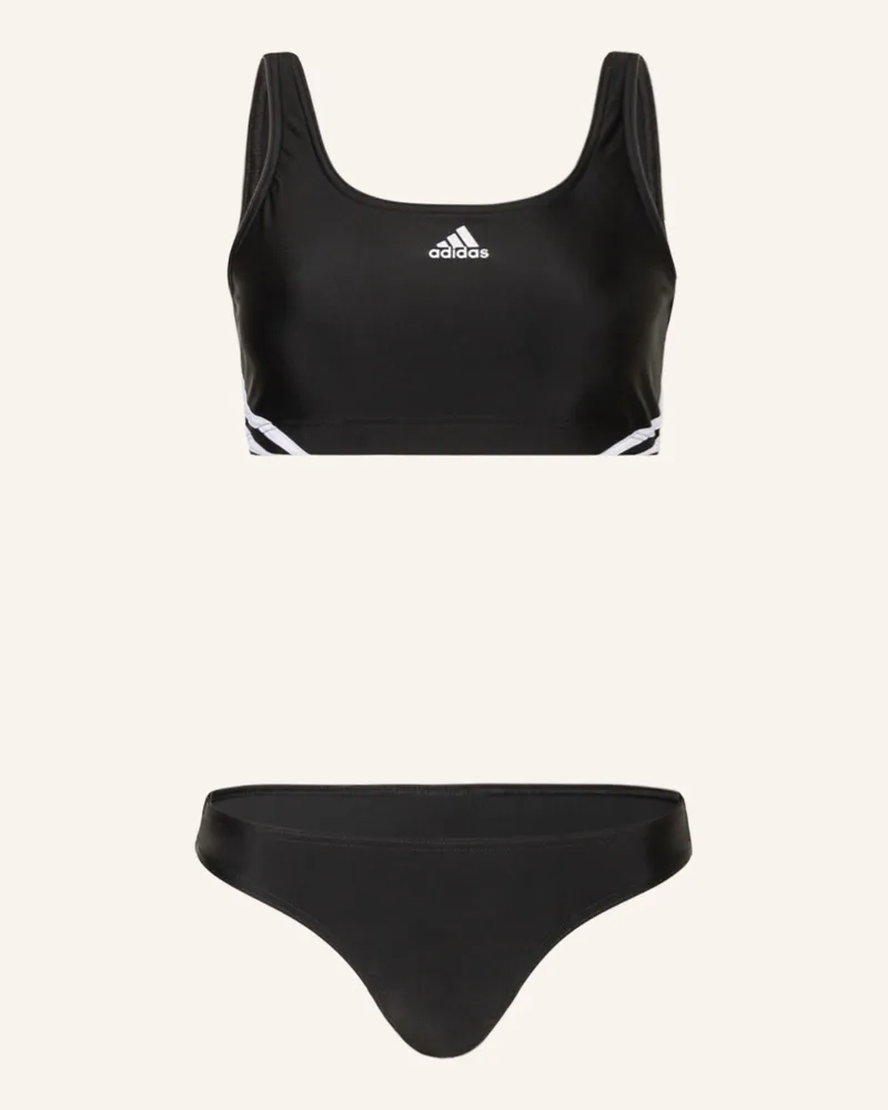 adidas Bustier-Bikini 3s Sporty schwarz Schwarz