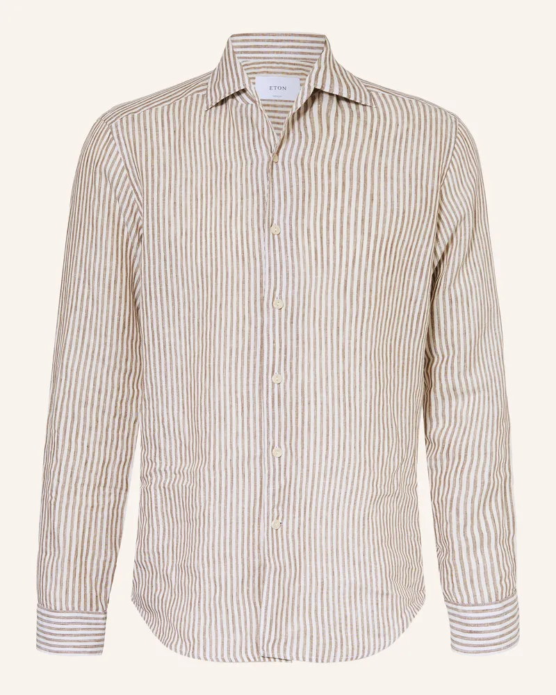 Eton Leinenhemd Regular Fit beige Beige
