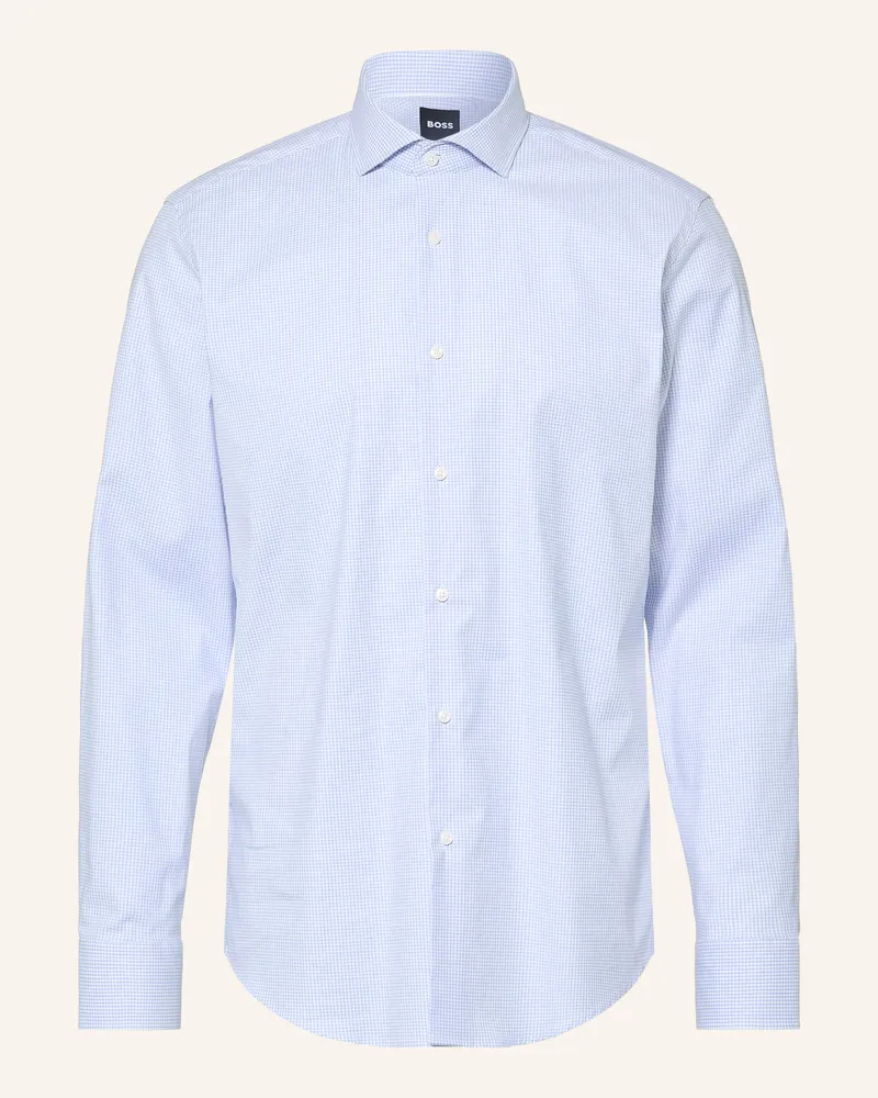 HUGO BOSS Hemd Joe Regular Fit blau Weiss
