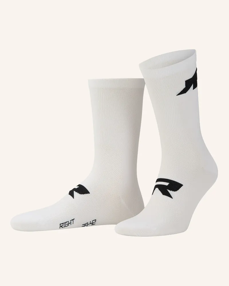 ASSOS 2er-Pack Radsocken R Socks s11 weiss Weiss