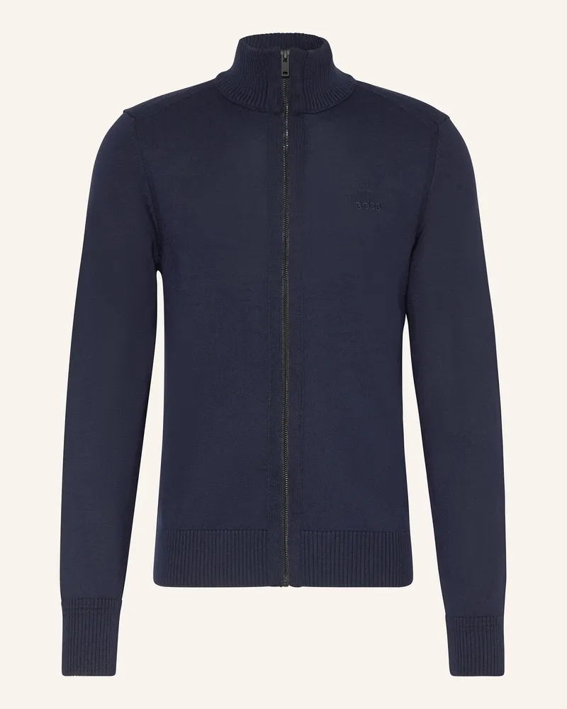 HUGO BOSS Strickjacke AVAC Dunkelblau