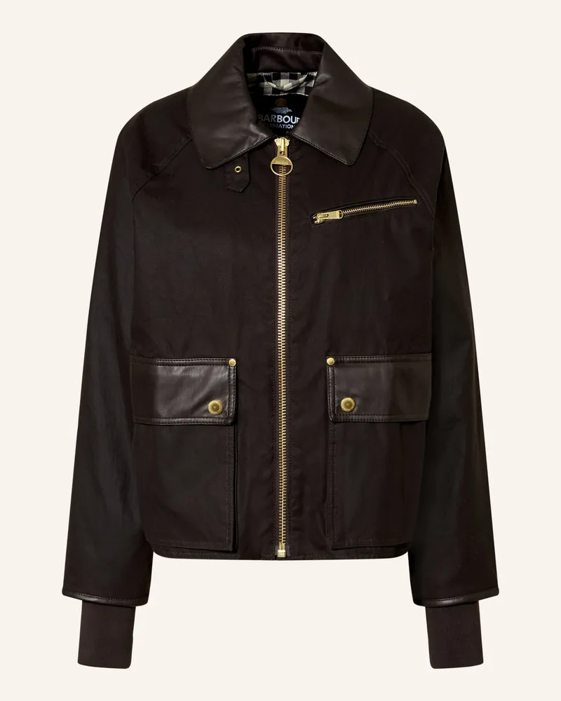 Barbour Fieldjacket Donnington braun Dunkelbraun