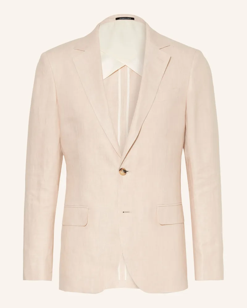 Reiss Leinensakko Atlantic Extra Slim Fit grau Ecru