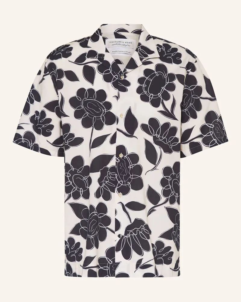 colours & sons Resorthemd Comfort Fit Creme