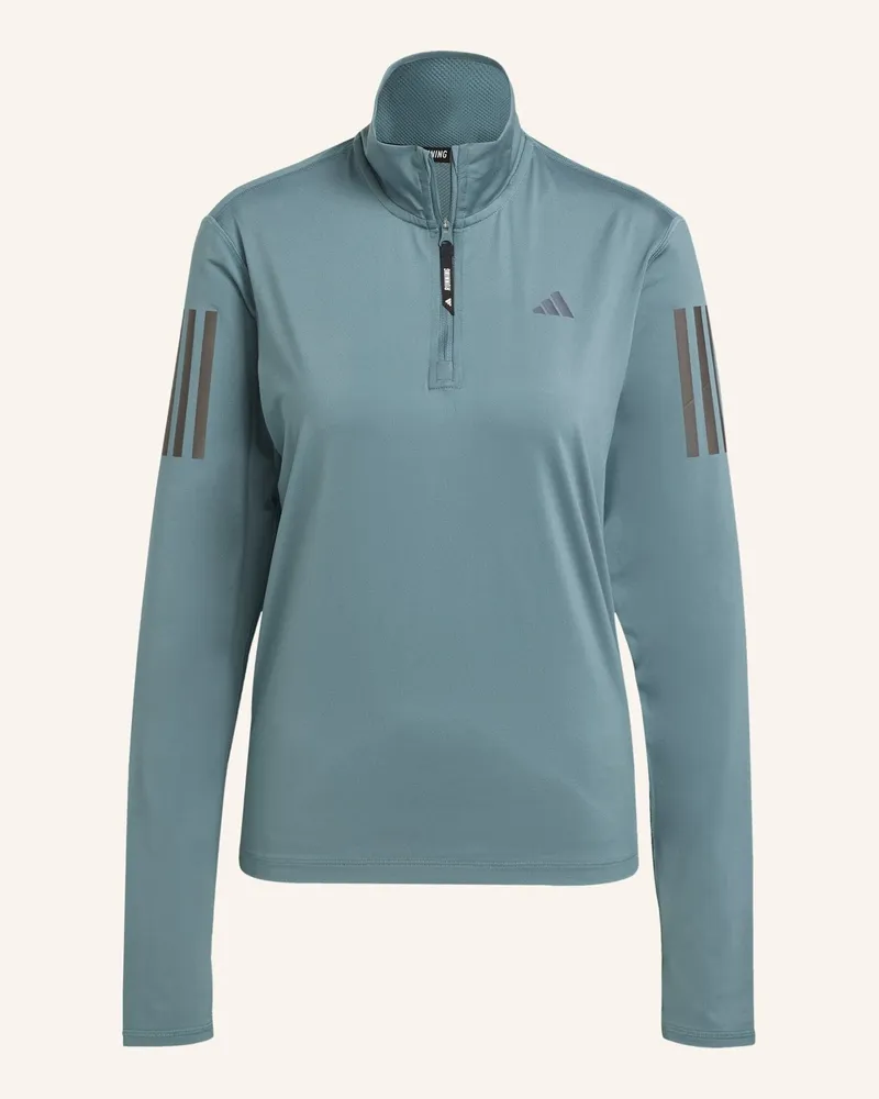 adidas OWN THE RUN HALF-ZIP OBERTEIL Türkis