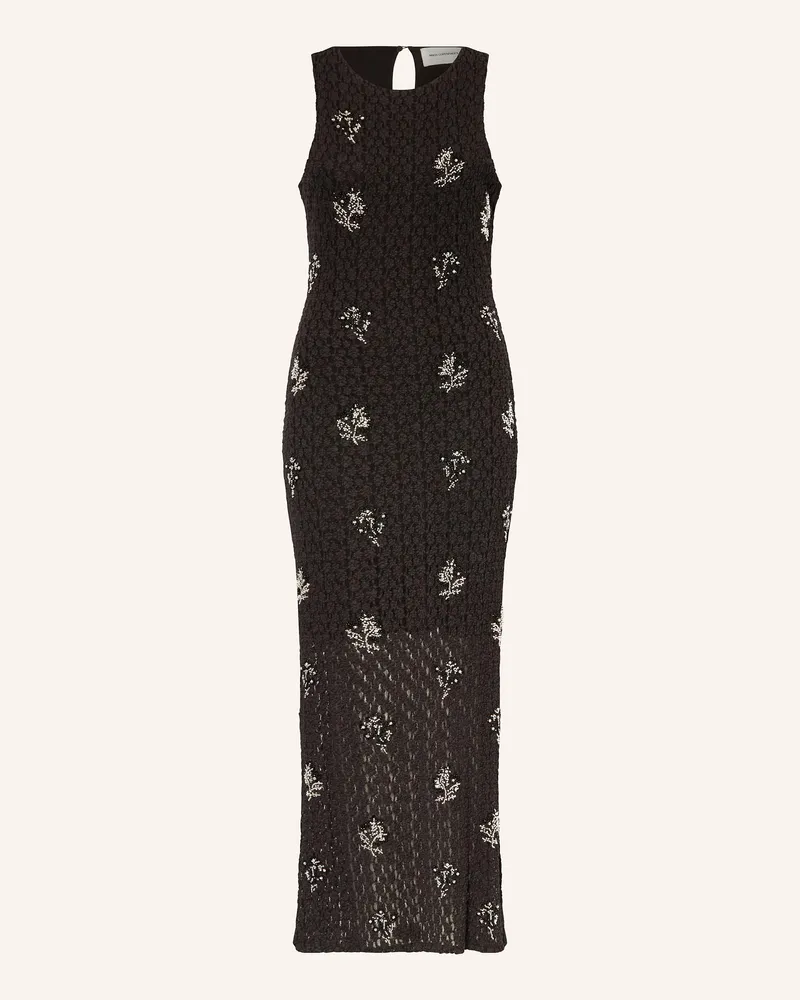 MOSS COPENHAGEN Kleid Mschaudrey Mit Schmucksteinen schwarz Schwarz