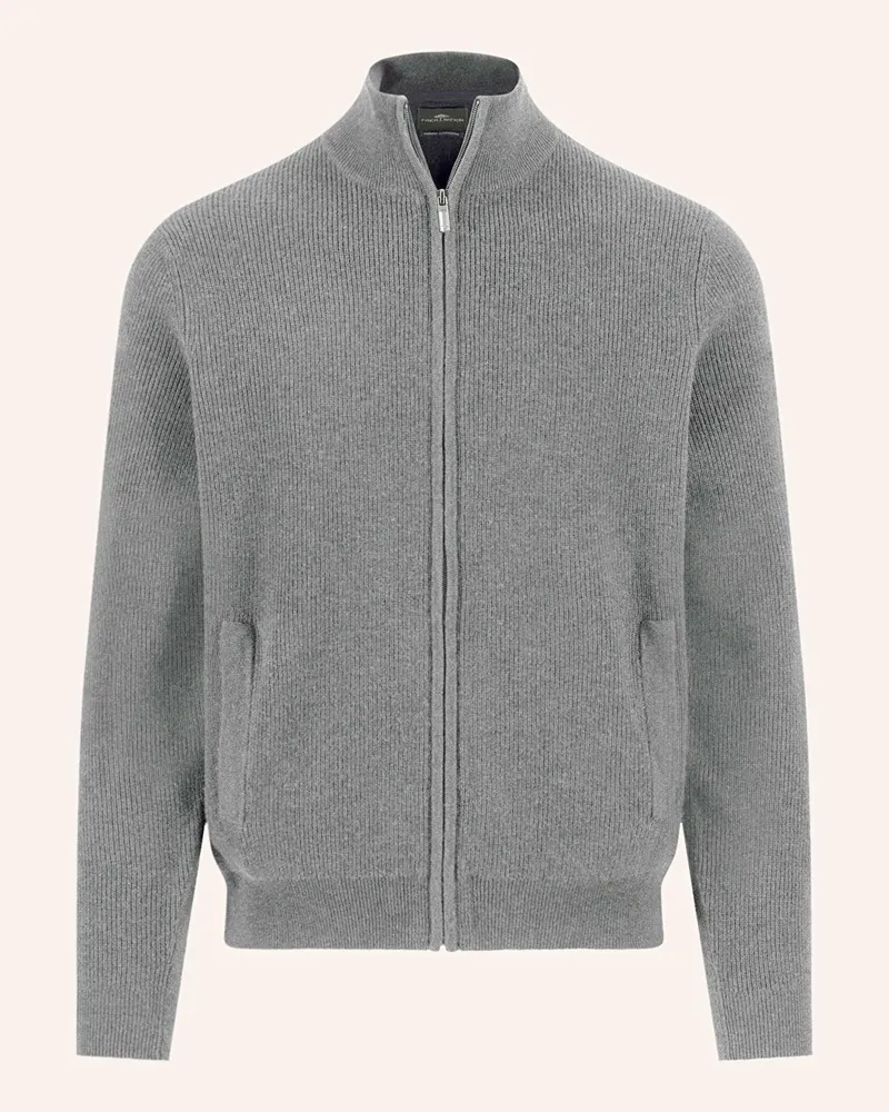Fynch-Hatton Strickjacke CARDI aus Merinowolle Grau