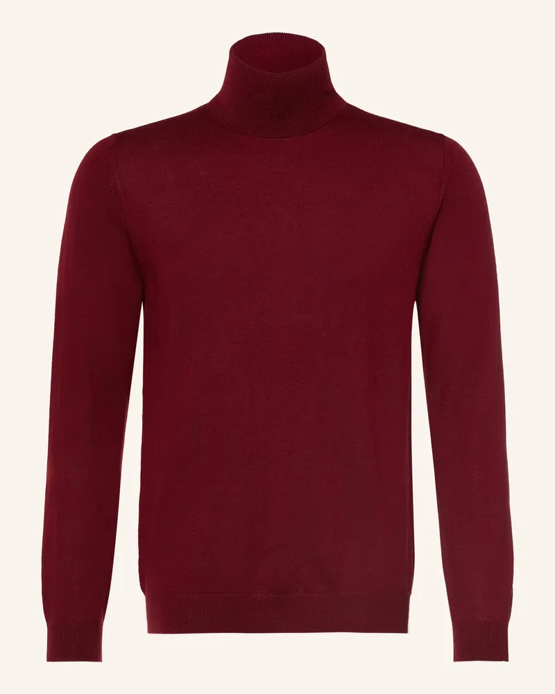 paul Rollkragenpullover Aus Merinowolle rot Dunkelrot