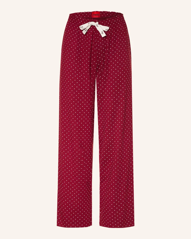 HUGO BOSS Schlafhose Casual rot Dunkelrot