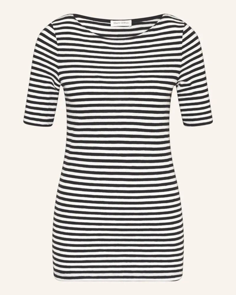 Marc O'Polo T-Shirt schwarz Weiss