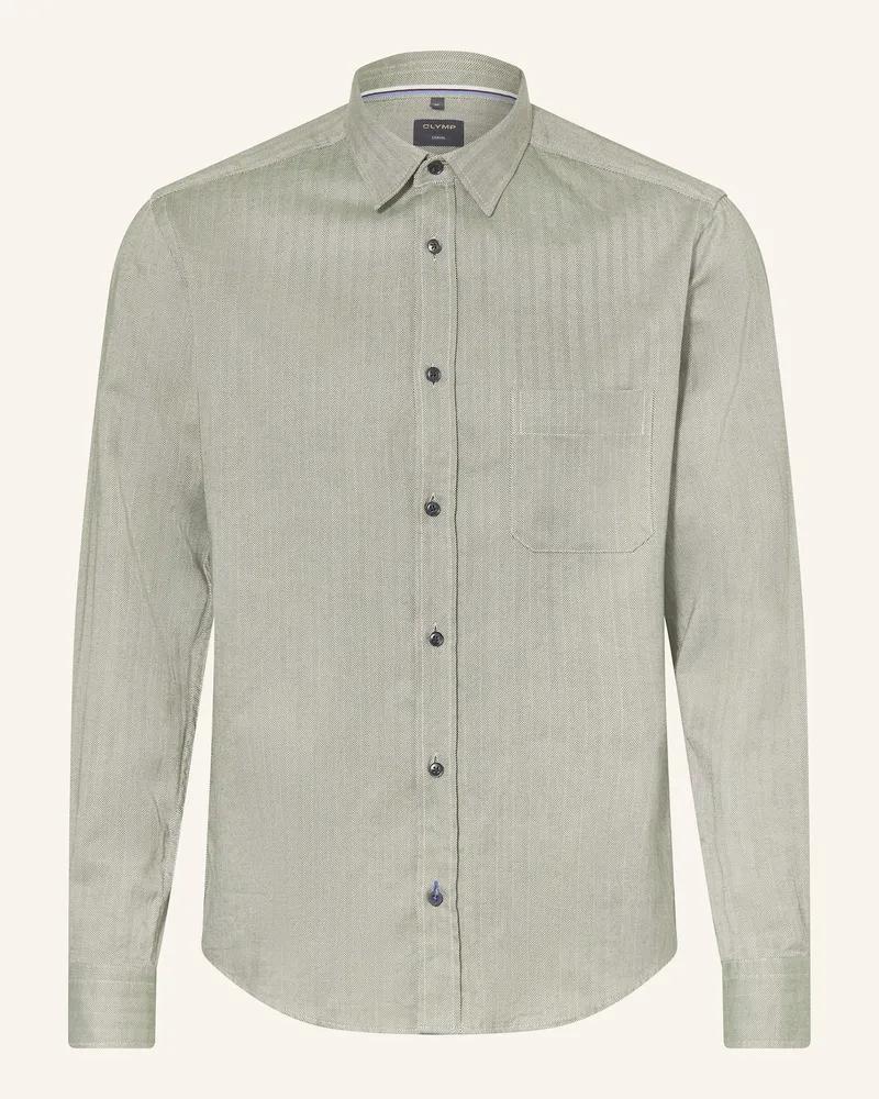 Olymp Hemd Casual regular fit Grün