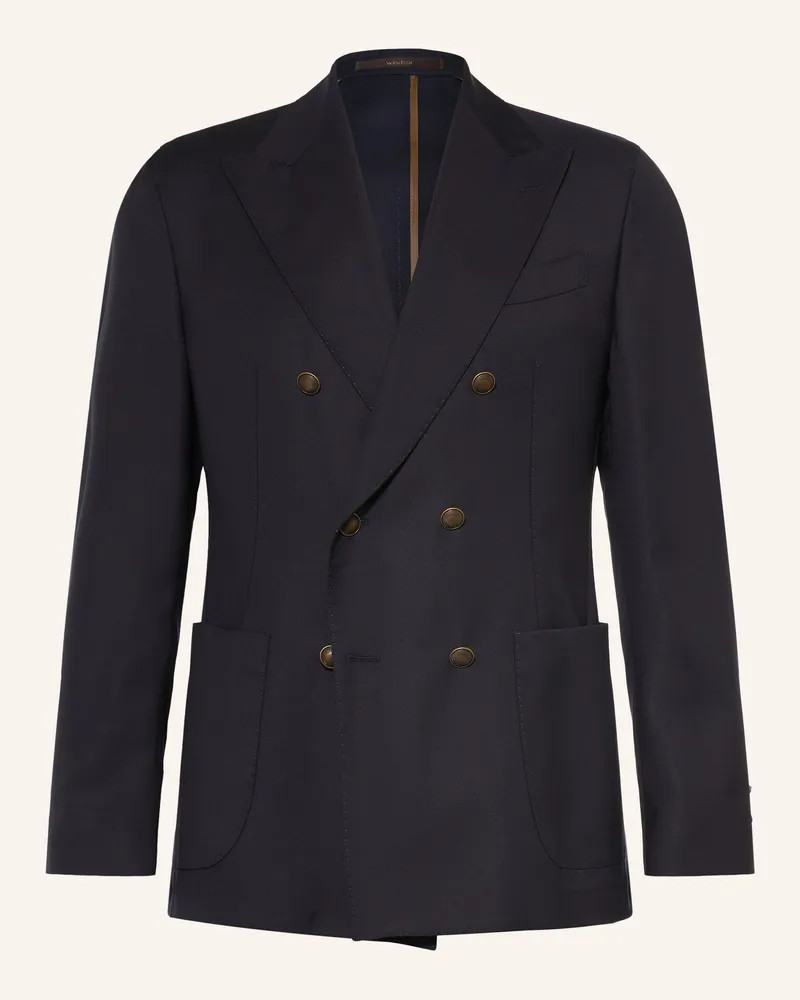 windsor. Anzugsakko Salernos Shaped Fit blau 401