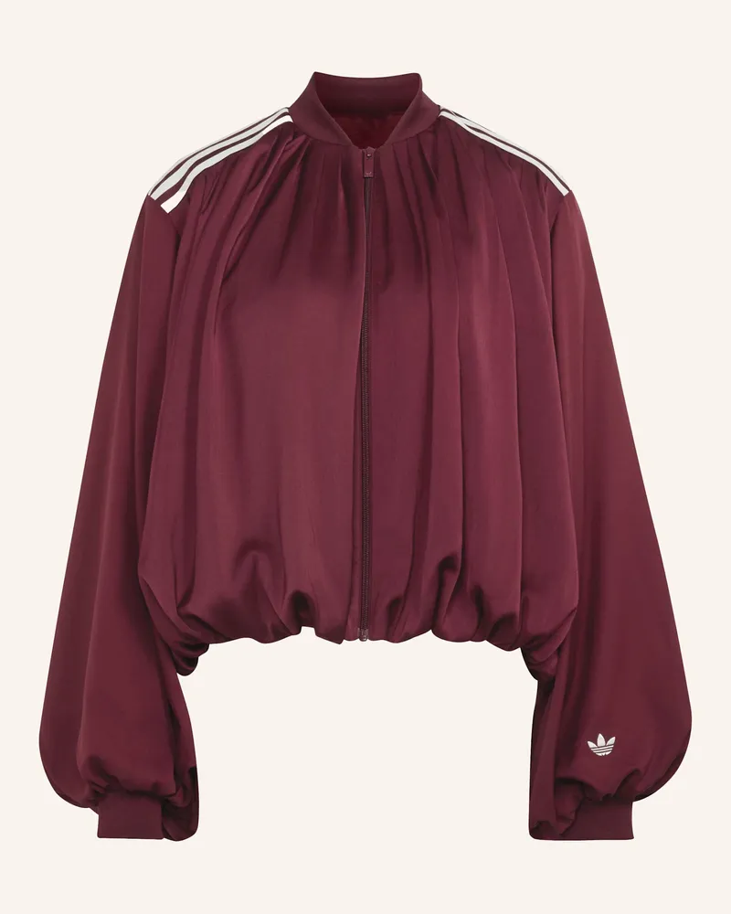 adidas Originals Jacke, Satin, Plissiert rot Rot