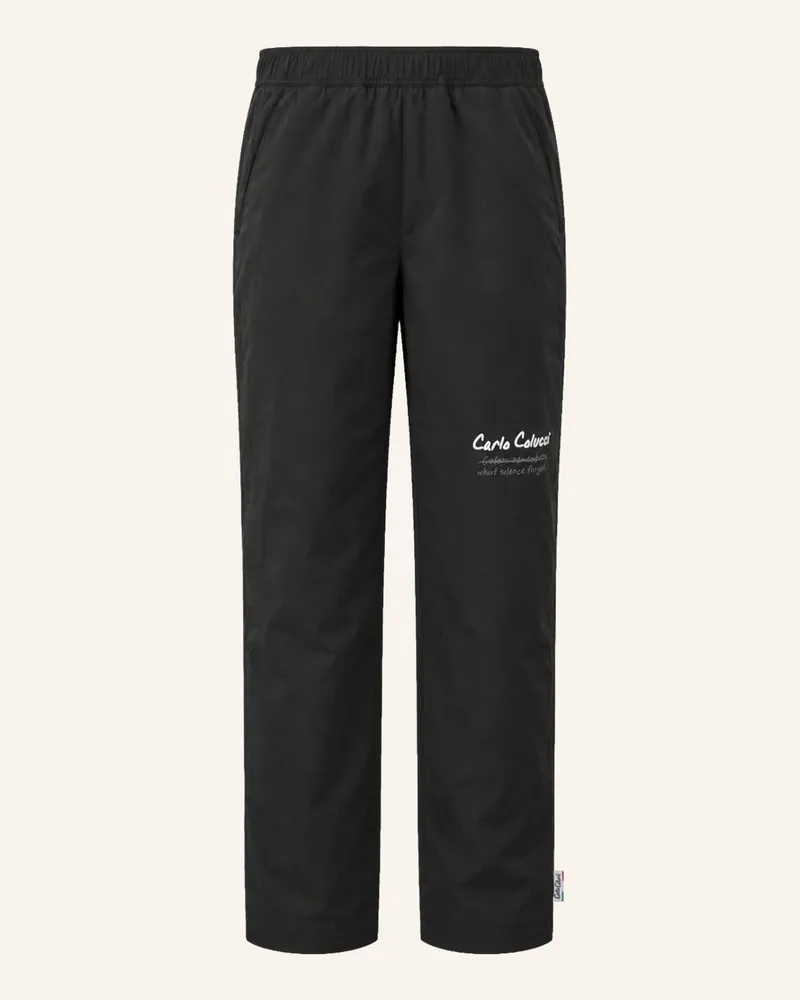 Carlo Colucci Tracksuit Hose - Human Canvas Fossi schwarz Schwarz