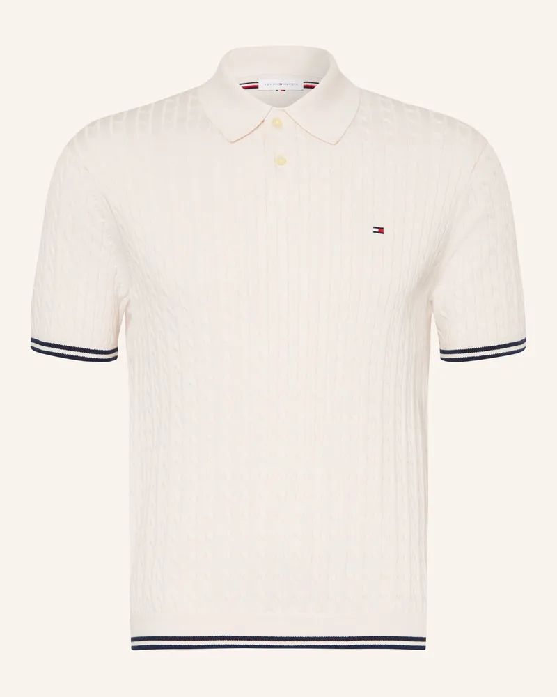 Tommy Hilfiger Strick-Poloshirt weiss Weiss