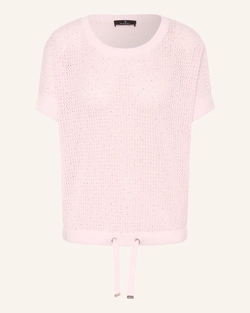 monari Strickshirt Mit Schmucksteinen rosa Rosa