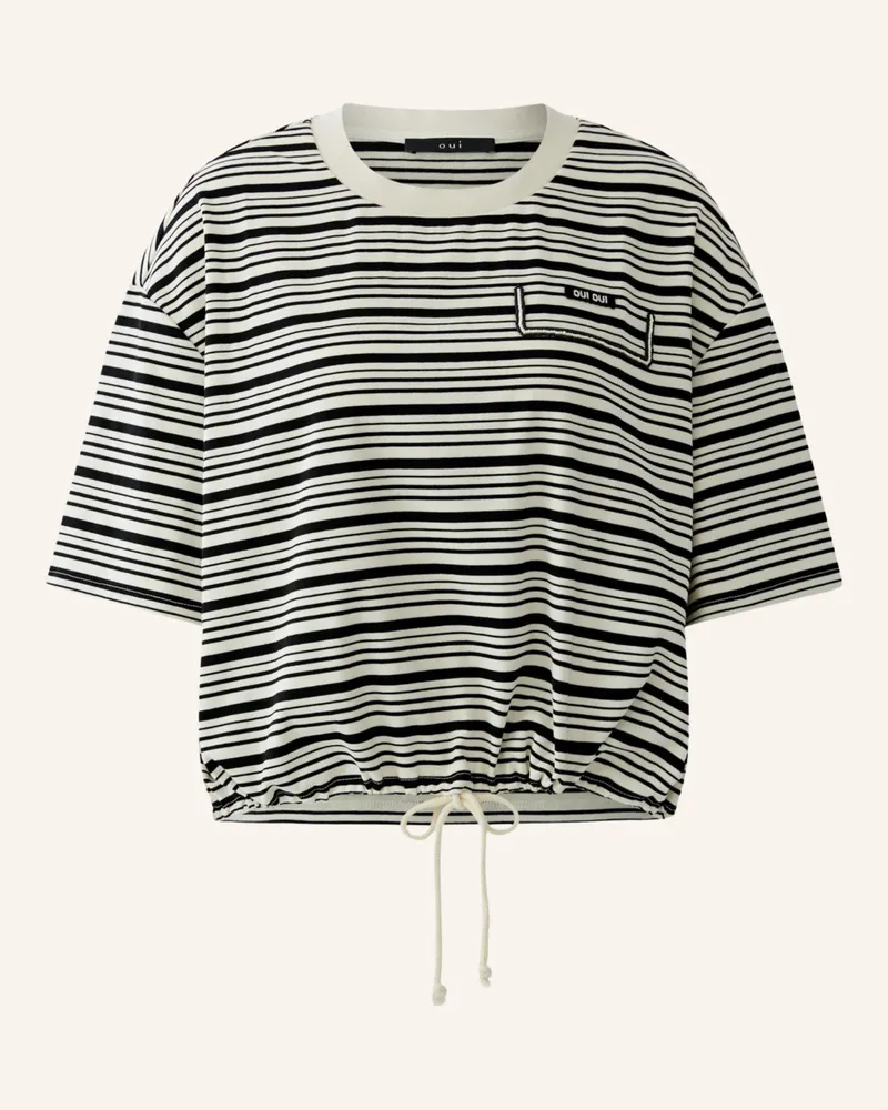 Oui  T-Shirt weiss Weiss