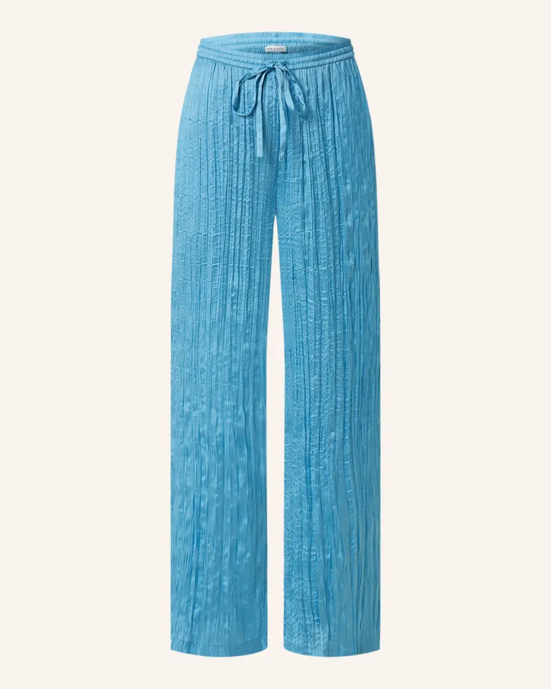 Mrs & HUGS Marlenehose Blau
