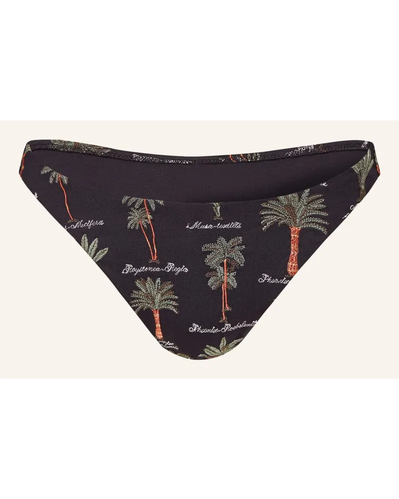 watercult Brazilian-Bikini-Hose ART HERBARIA Schwarz