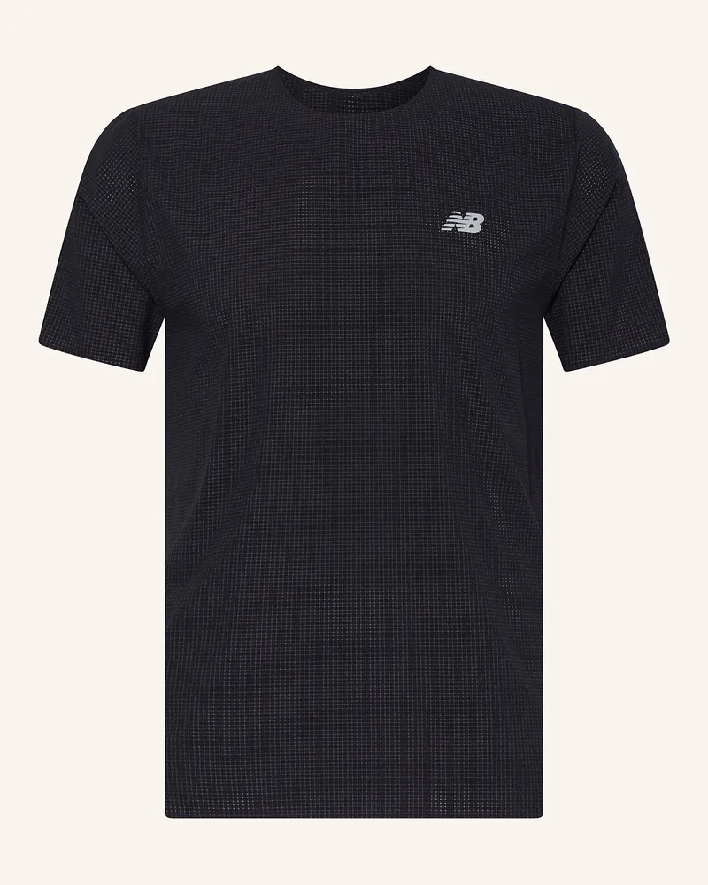 New Balance Laufshirt Race Day schwarz Schwarz