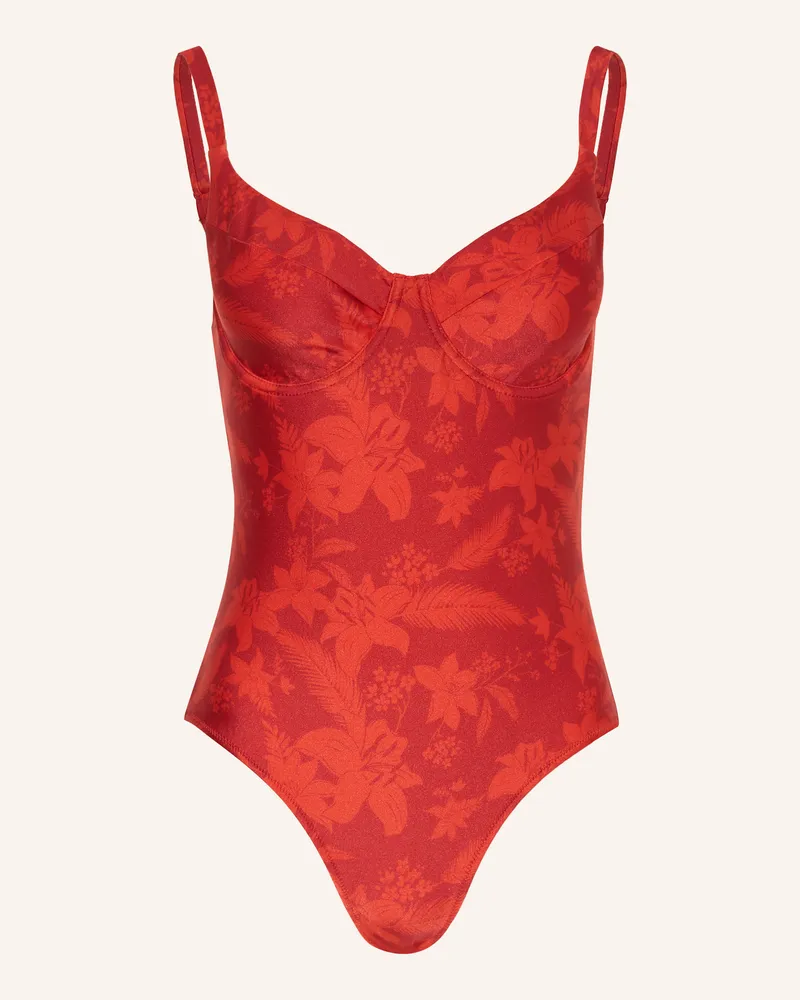 Vilebrequin Bügel-Badeanzug FLOWER POWER LEONITA Rot