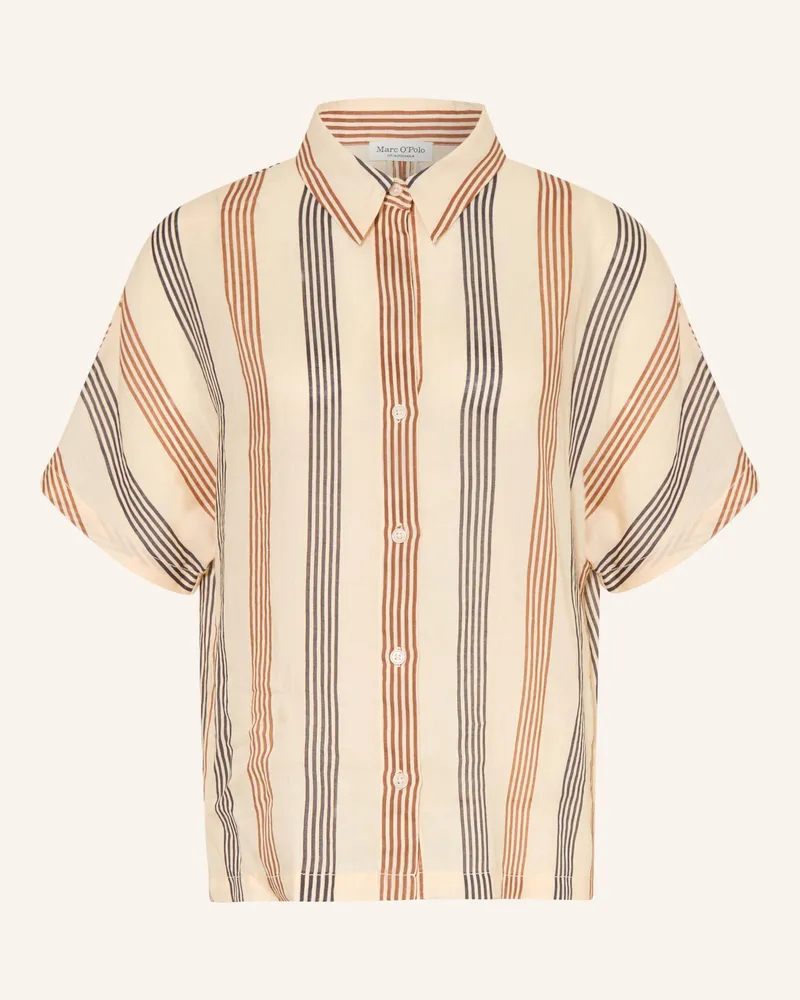 Marc O'Polo Hemdbluse braun Beige