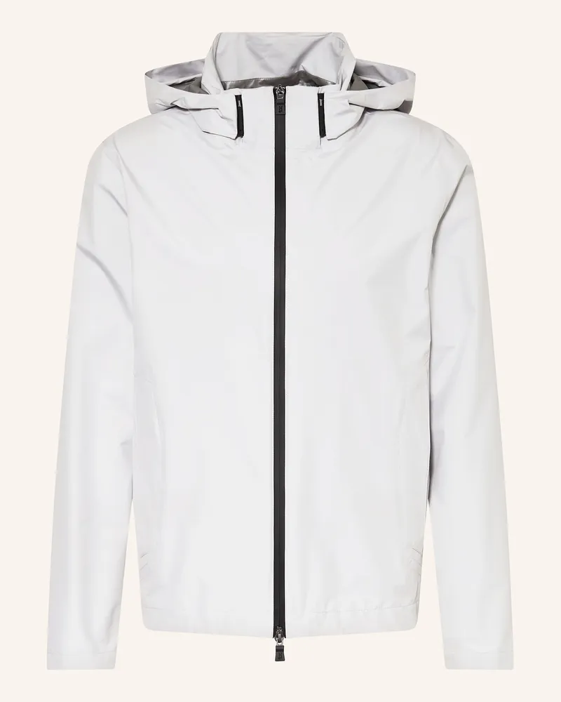 Herno Jacke mit abnehmbarer Kapuze Hellgrau