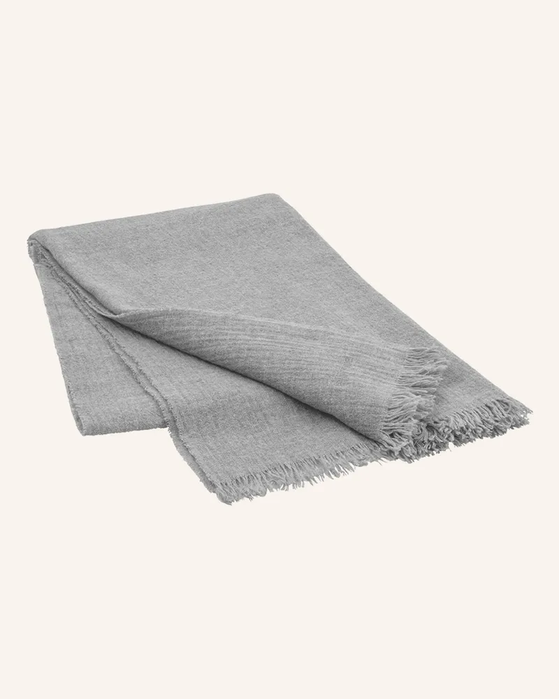 Blomus Plaid Merino Aus Merinowolle grau Grau