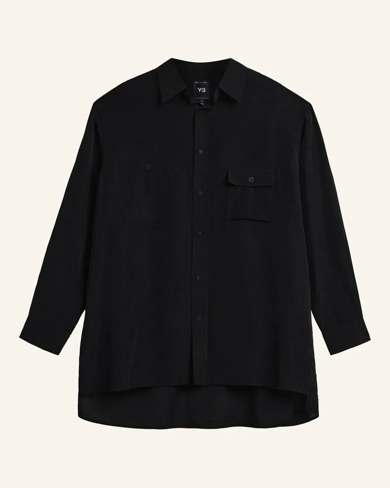 Y-3 Y-3 Langärmeliges Hemd schwarz Schwarz