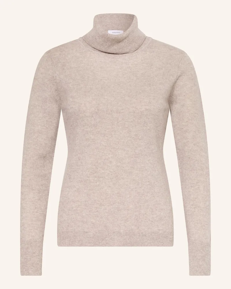 Darling Harbour Rollkragenpullover aus Cashmere Helltaupe