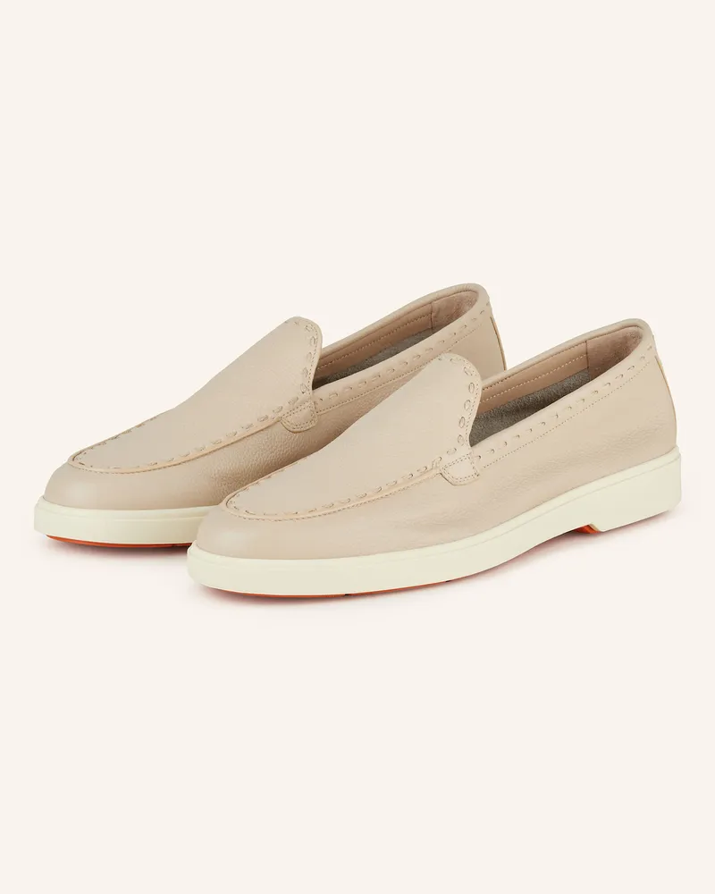 Santoni Slipper YALTA Beige