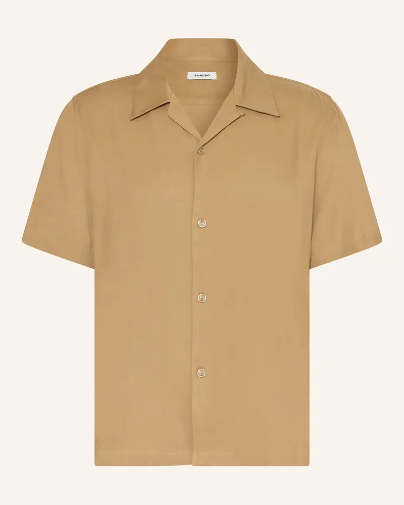 Sandro Resorthemd Comfort Fit Camel