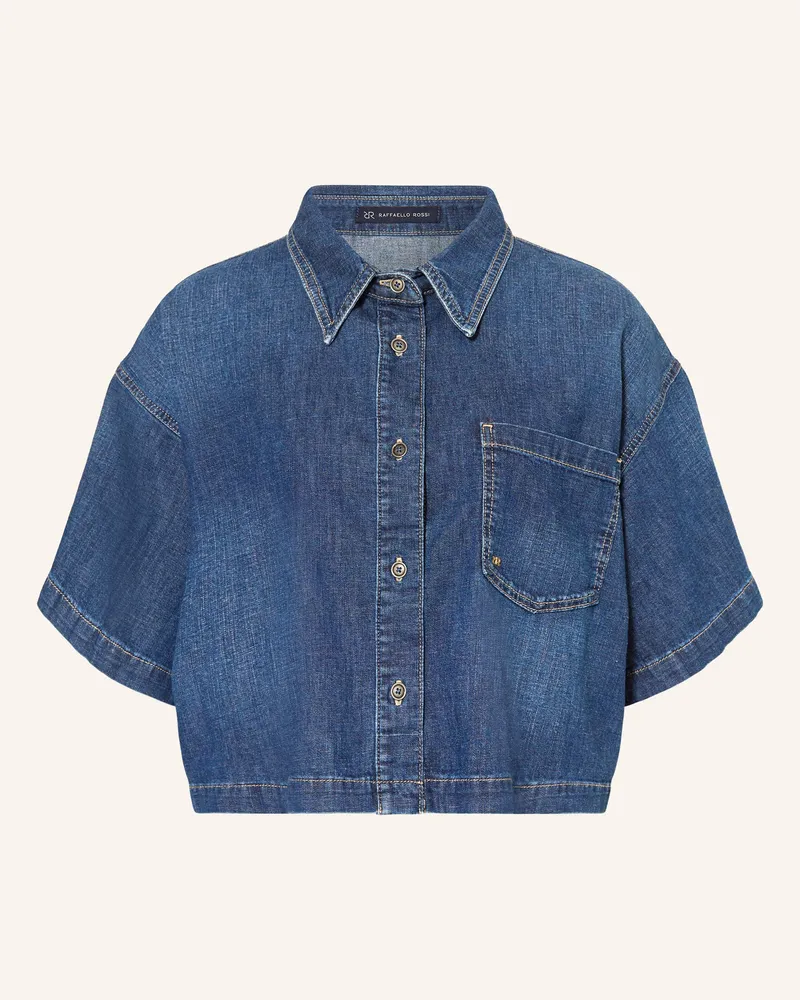 RAFFAELLO ROSSI  Jeansbluse Zuri blau Dunkelblau