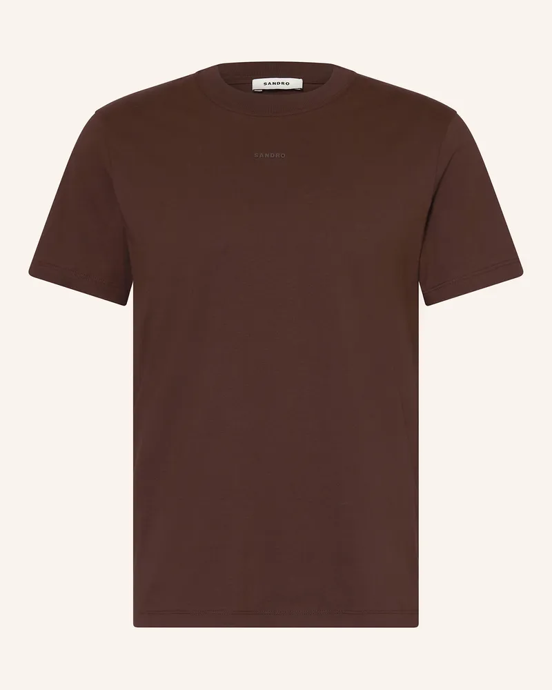 Sandro T-Shirt Dunkelbraun