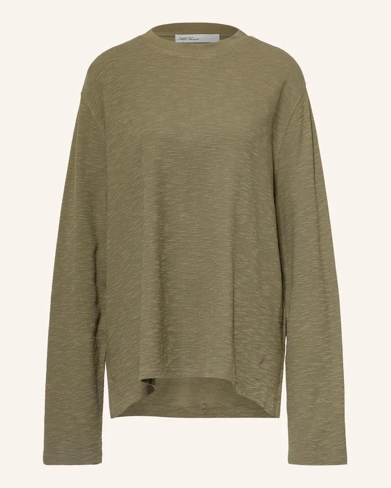 AllSaints Longsleeve Abel gruen Khaki