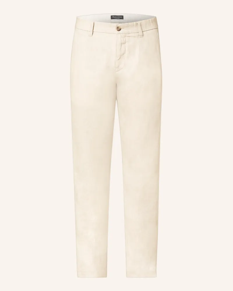Marc O'Polo Leinen-Chino OSBY Tapered Fit Hellgrau