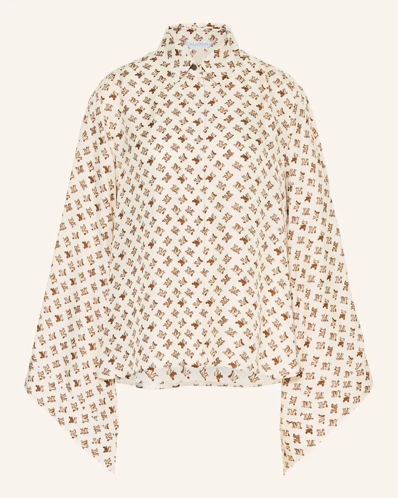 Max Mara Bluse Obice Aus Seide weiss Creme