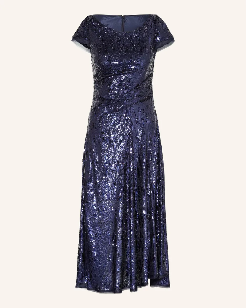 Talbot Runhof Cocktailkleid Mit Pailletten blau Dunkelblau