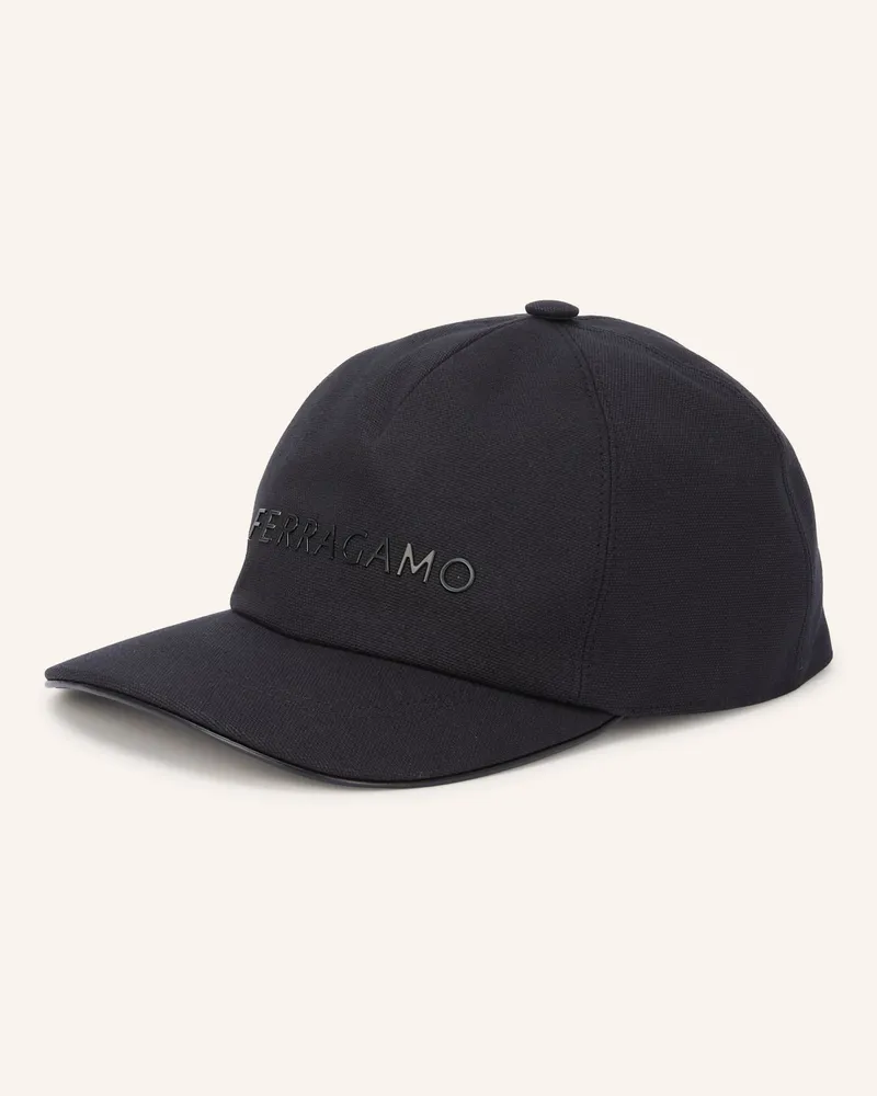 Ferragamo Cap schwarz Schwarz