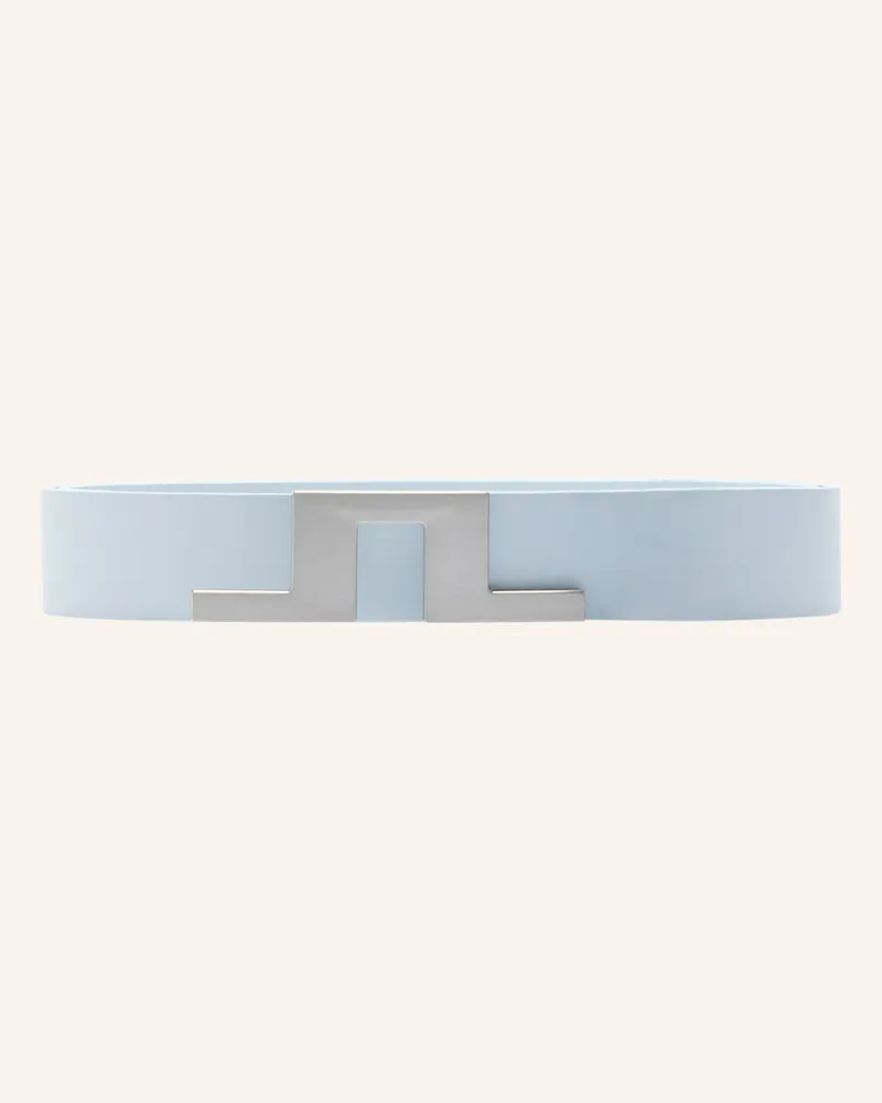 J.Lindeberg Ledergürtel blau Blau