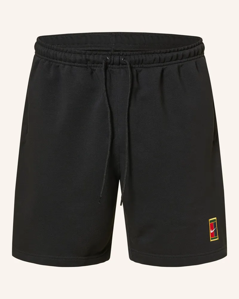 Nike Tennisshorts Court Heritage schwarz Schwarz