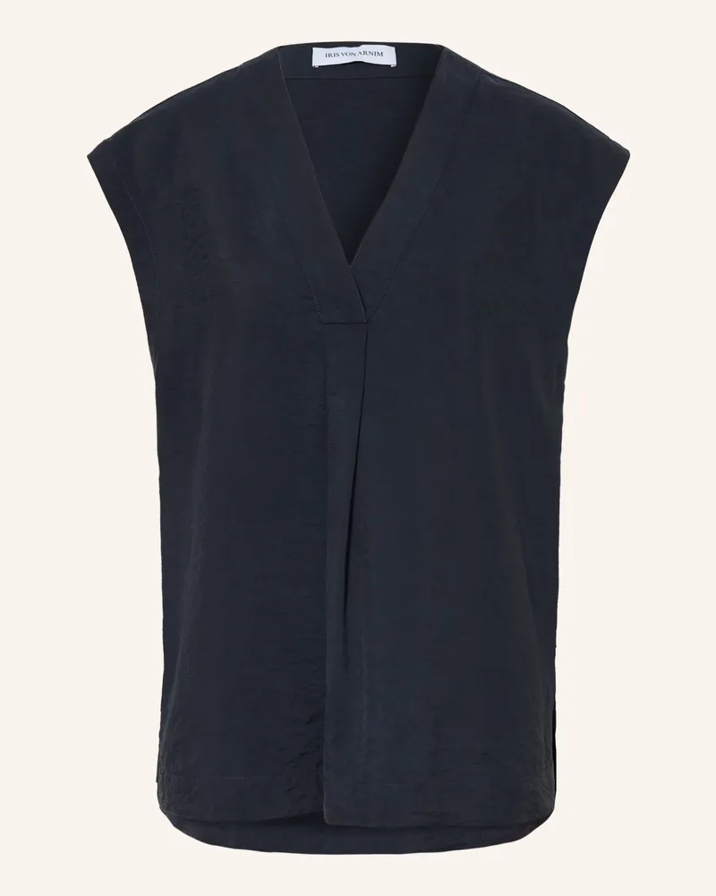 Iris von Arnim Blusentop NEOLANI aus Seide Dunkelblau
