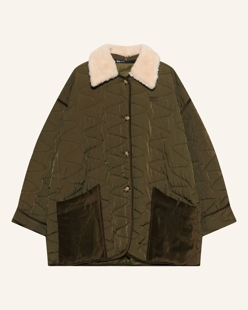BIMBA Y LOLA Steppmantel beige Khaki